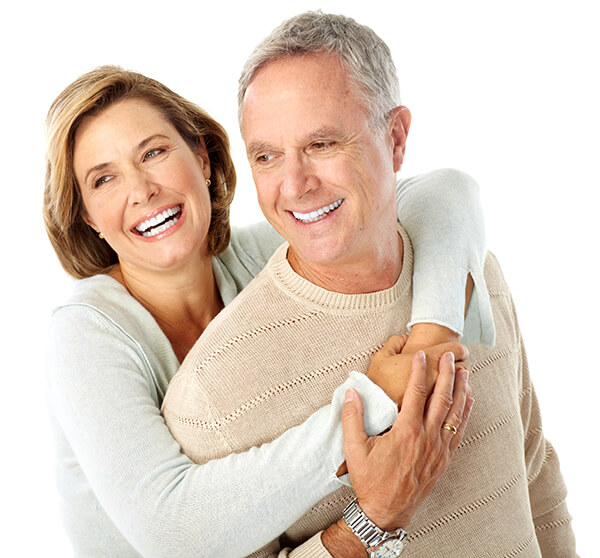 Middle-aged couple after botox